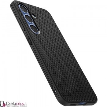 Spigen Liquid Air guminis dėklas - juodas (Samsung Galaxy S25 Plus)